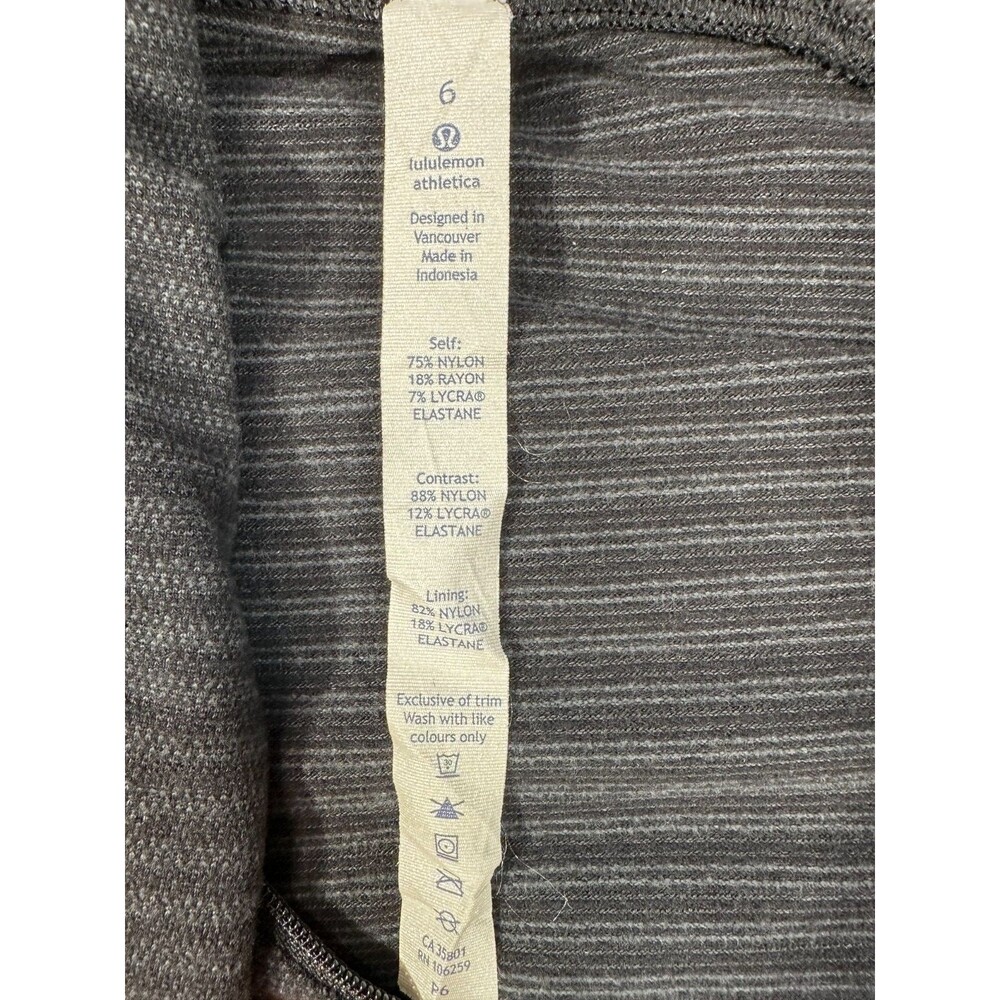 Lululemon Bhakti Yoga Asymmetrical Double Zip Jacket Gray Heather Women's Sz 6 - Picture 8 of 9